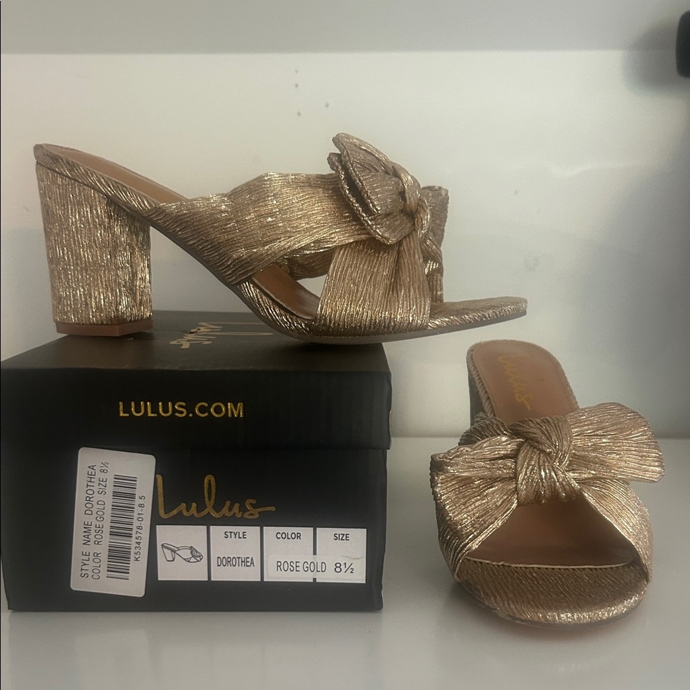 Lulu's Dorothea Rose Gold Women's Shoes